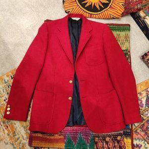 Vintage Bright red Blazer Jacket